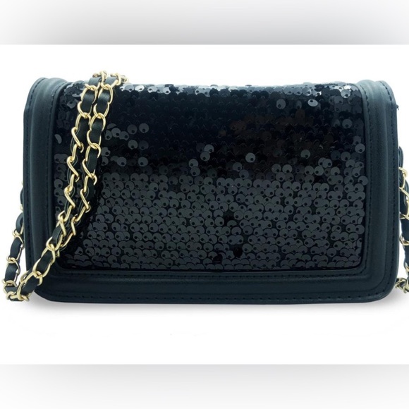 Badgley Mischka Sequin Crossbody Bag NWT - Picture 3 of 10